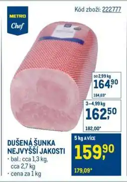 Makro Dušená šunka nejvyšší jakosti nabídka