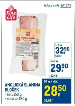 Makro ANGLICKÁ SLANINA BLOČEK nabídka
