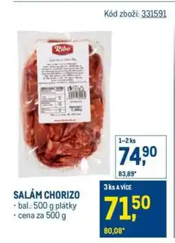 Makro Salám Chorizo nabídka