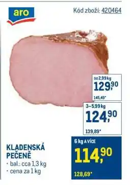Makro Kladenská pečeně nabídka