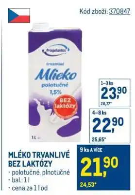Makro MLÉKO TRVANLIVÉ BEZ LAKTÓZY nabídka