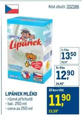 Makro Lipánek mléko nabídka