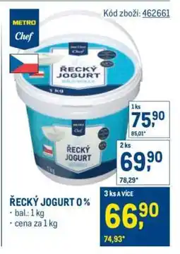 Makro Řecký jogurt 0% nabídka