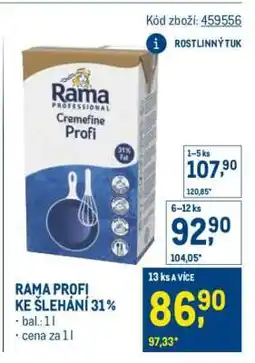 Makro RAMA PROFI KE ŠLEHÁNÍ 31 % nabídka