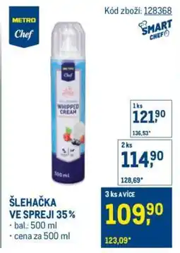 Makro ŠLEHAČKA VE SPREJI 35 % nabídka