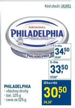 Makro Philadelphia nabídka
