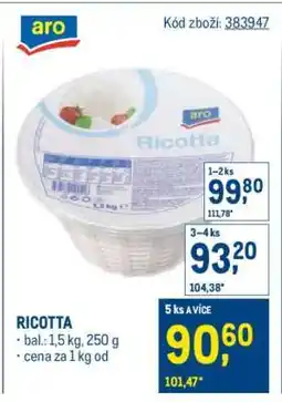 Makro Ricotta nabídka