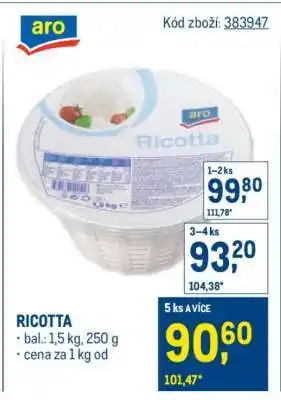 Makro Ricotta nabídka