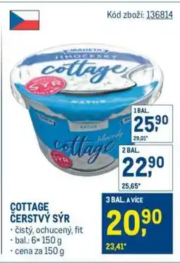 Makro Cottage čerstvý sýr nabídka