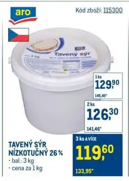 Makro Tavený sýr nízkotučný 26 % nabídka