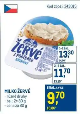 Makro Milko žervé nabídka