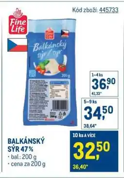 Makro BALKÁNSKÝ SÝR 47 % nabídka