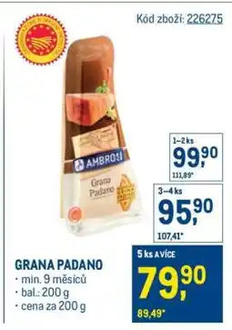 Makro Grana Padano nabídka