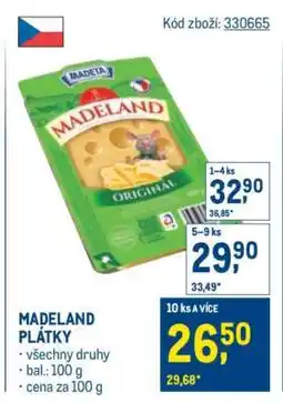 Makro Madeland plátky nabídka