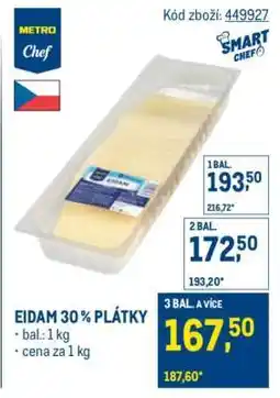 Makro Eidam 30% plátky nabídka