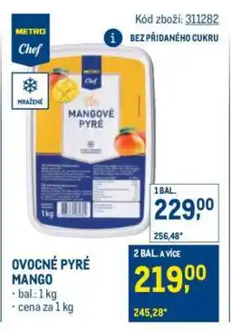 Makro OVOCNÉ PYRÉ MANGO nabídka