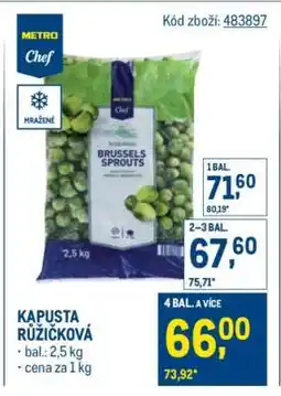 Makro Kapusta růžičková nabídka
