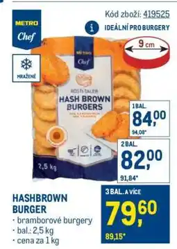 Makro Hashbrown burger nabídka