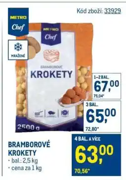 Makro Bramborové krokety nabídka