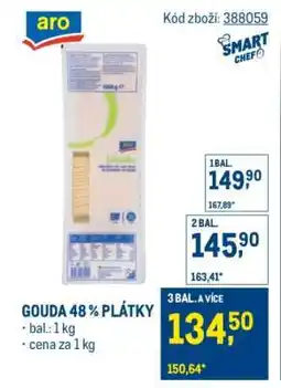 Makro Gouda 48% plátky nabídka