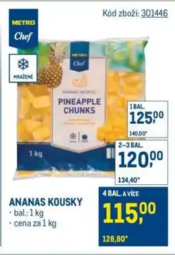 Makro Ananas kousky nabídka