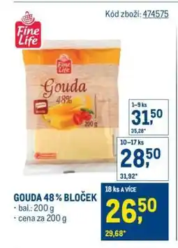 Makro Gouda 48% bloček nabídka
