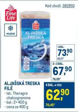 Makro Aljašská treska filé nabídka