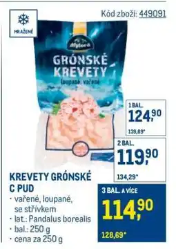 Makro KREVETY GRÓNSKÉ C PUD nabídka