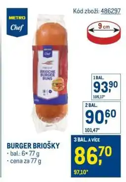 Makro BURGER BRIOŠKY nabídka
