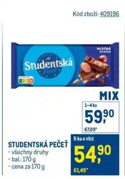 Makro Studentská pečeť nabídka