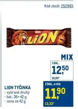 Makro Lion tyčinka nabídka