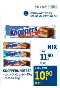 Makro Knoppers NutBar nabídka
