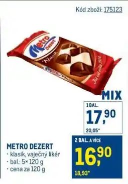 Makro Metro Dezert nabídka