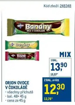 Makro Orion ovoce v čokoládě nabídka