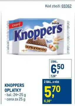 Makro Knoppers oplatky nabídka