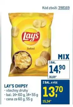 Makro Lay’s Chipsy nabídka