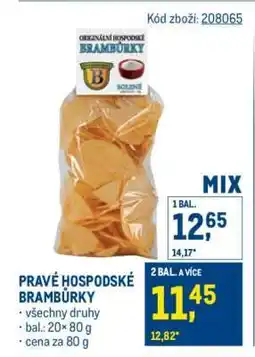 Makro Pravé hospodské brambůrky nabídka