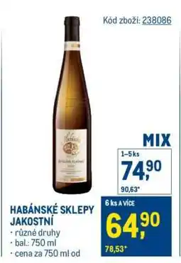 Makro HABÁNSKÉ SKLEPY JAKOSTNÍ nabídka