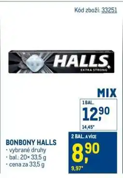 Makro BONBONY HALLS nabídka