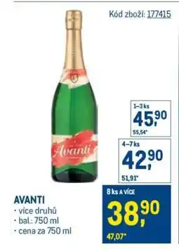 Makro Avanti nabídka