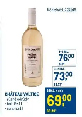 Makro Château Valtice nabídka