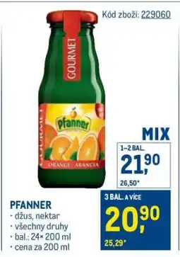 Makro Pfanner nabídka
