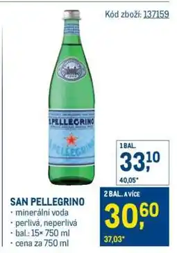 Makro San Pellegrino nabídka