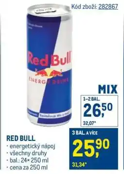 Makro Red Bull nabídka