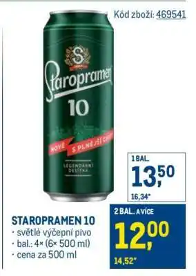 Makro Staropramen 10 nabídka