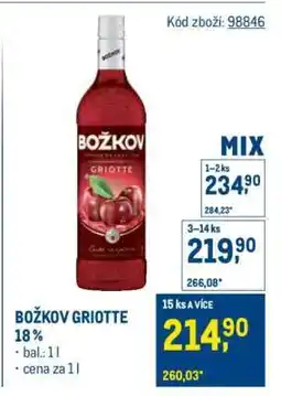 Makro Božkov Griotte 18 % nabídka