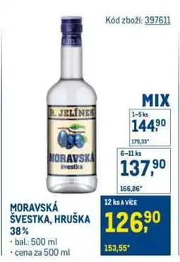 Makro MORAVSKÁ ŠVESTKA, HRUŠKA 38 % nabídka