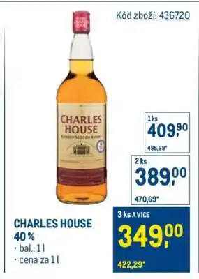Makro CHARLES HOUSE 40 % nabídka