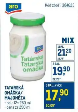 Makro Tatarská omáčka, Majonéza nabídka