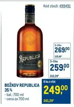 Makro BOŽKOV REPUBLICA 35% nabídka
